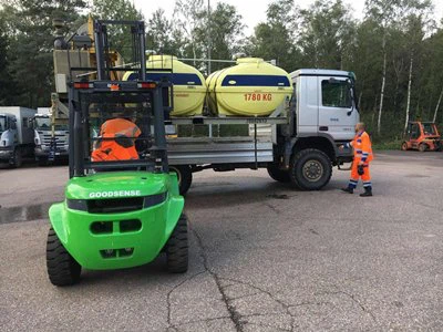 3 Ton 2WD Šiurkštus reljefo krautuvas